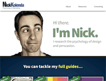 Tablet Screenshot of nickkolenda.com